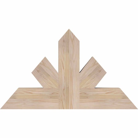 Ekena Millwork Saratoga Smooth Timber Gable Bracket, Douglas Fir, 36"W x 21"H x 3 1/2"D x 5 1/2"F, 14/12 Pitch GBW036X21X0406SAR00SDF